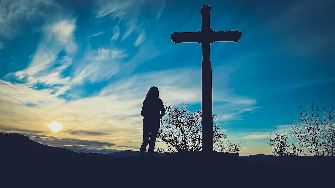 woman at cross